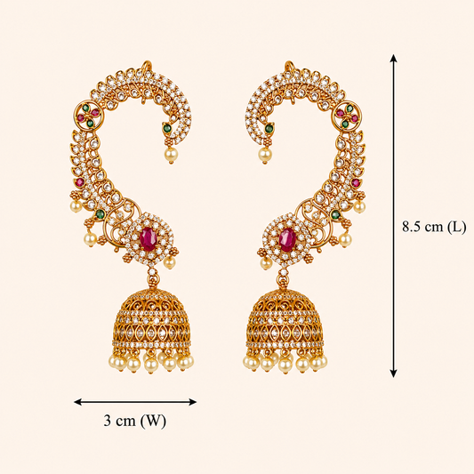 Chandra Ratna Jhumkas