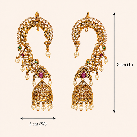 Ratna Chandravalli Jhumkas