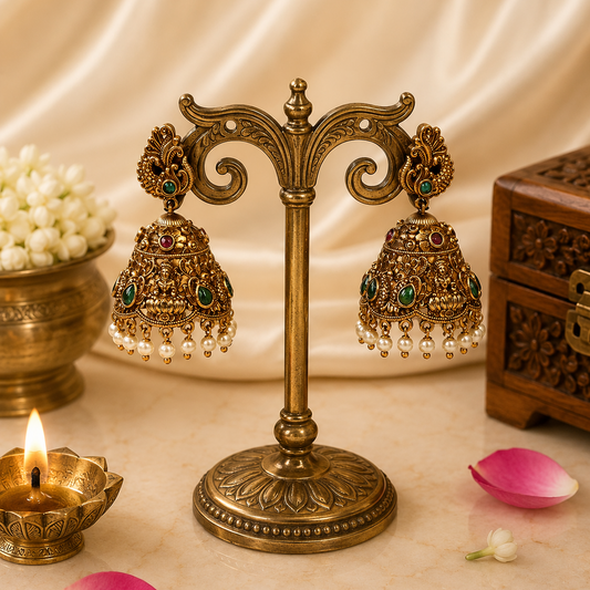Harinika Antique Jhumkas