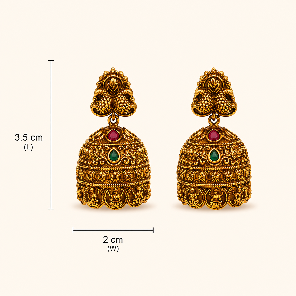 Rajarajeshwari Jhumkas