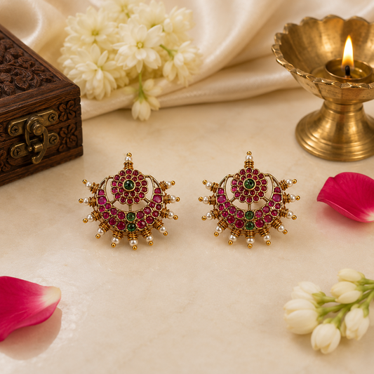 Ratna Chandrapushpa Studs
