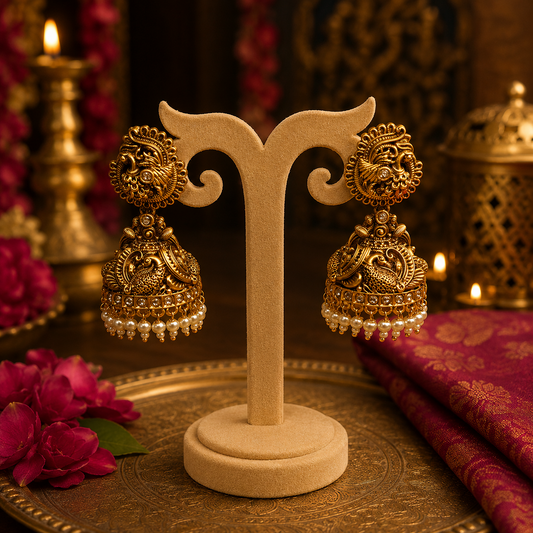 Mayura Vaibhava Jhumkas