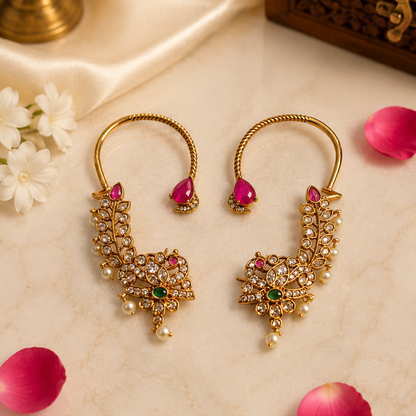 Mayurapushpa Ear Cuffs