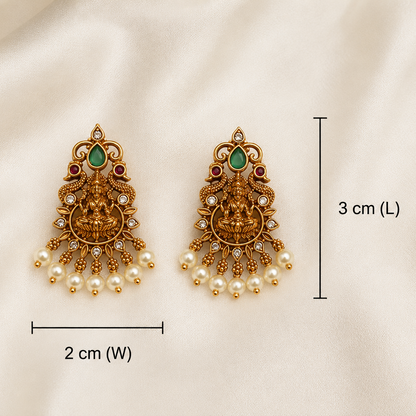 Lakshmi Padmika Studs - Pearl