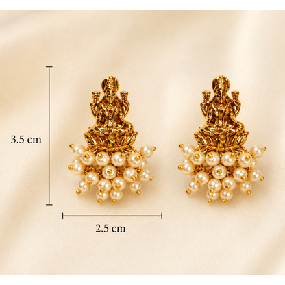 Shriyambari Studs - Pearl