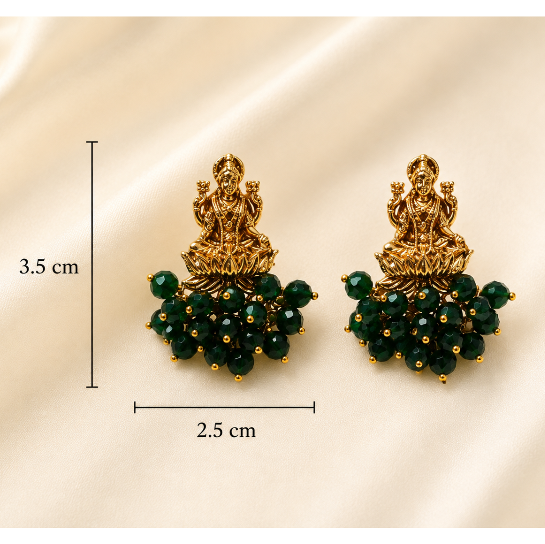 Shriyambari Studs - Green