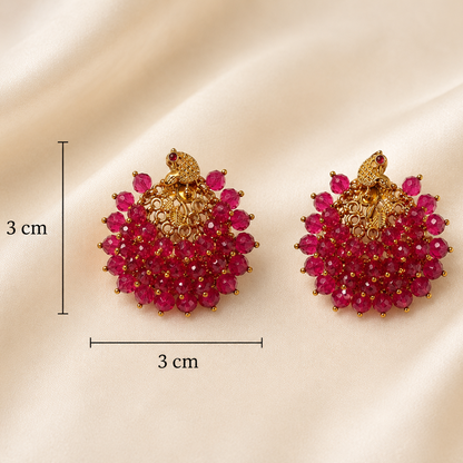Manikambari Studs - Pink