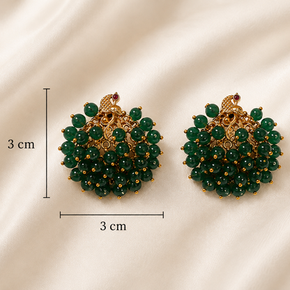 Manikambari Studs - Green