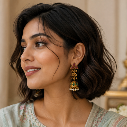 Ratna Lahari Jhumkas