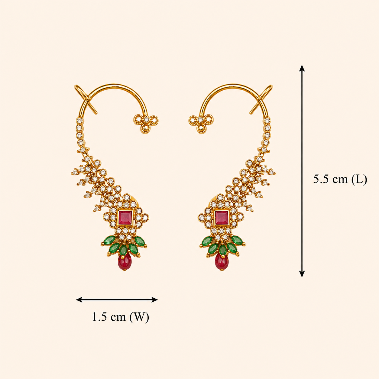Ratna Chandralekha Earrings