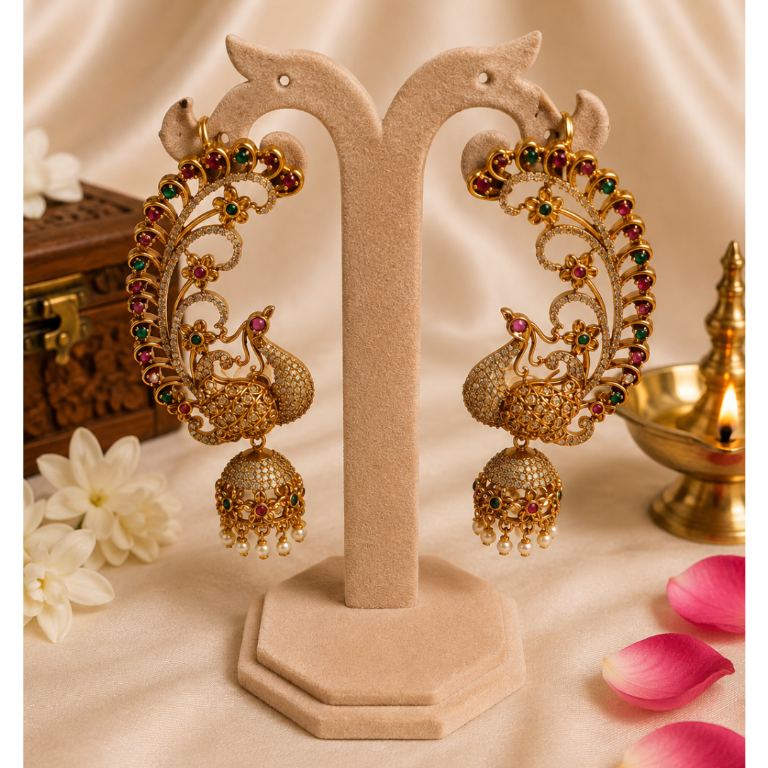 Mayura Vilasa Jhumkas