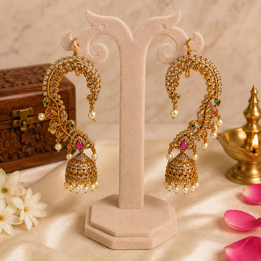 Ratna Chandravalli Jhumkas
