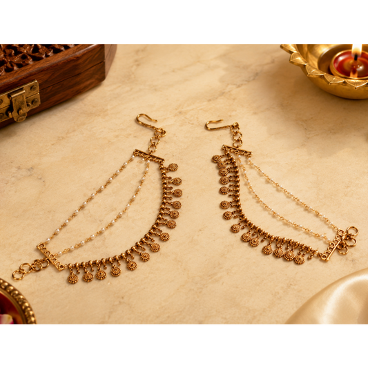 Suvarna Kasu Ear Chain