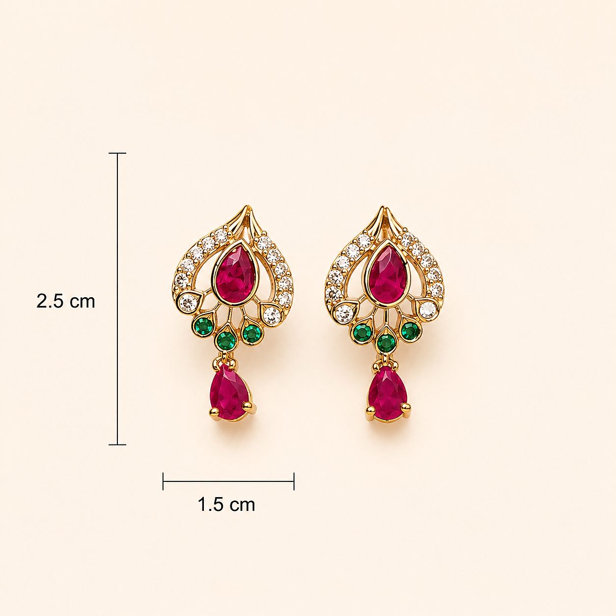 Padmaraga Pallavi Studs