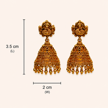 Madhulika Antique Jhumkas