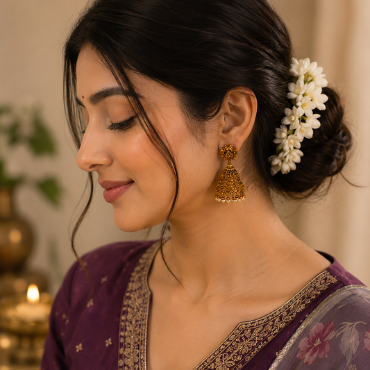 Madhulika Antique Jhumkas