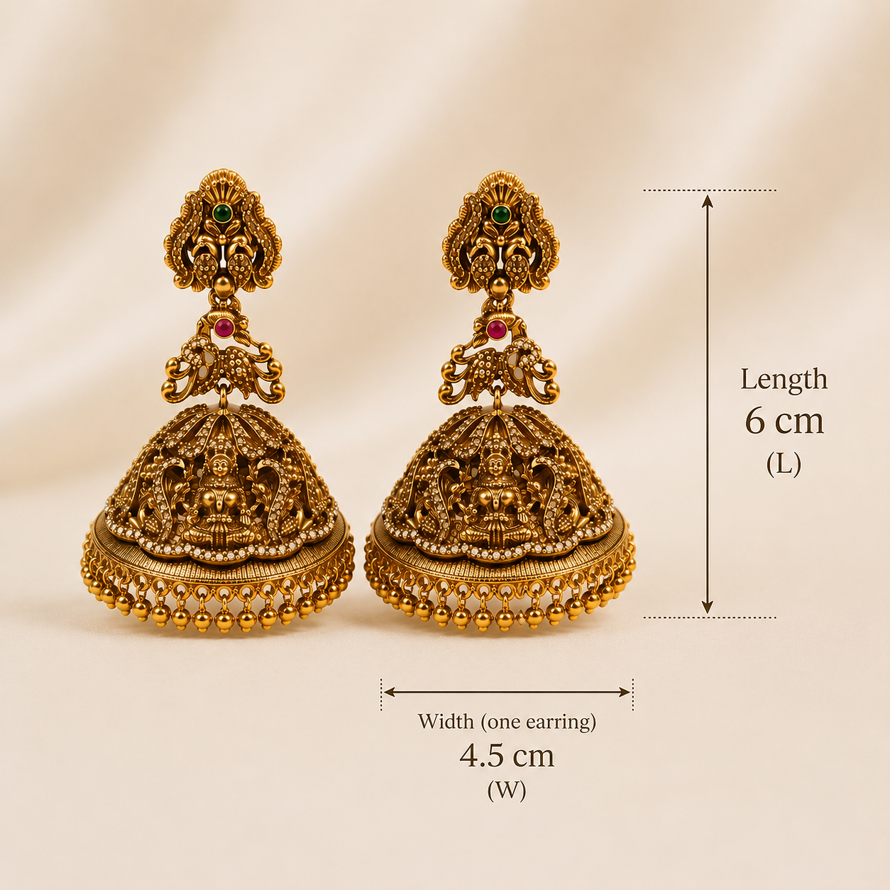 Sri Mahalakshmi Vaibhava Jhumkas