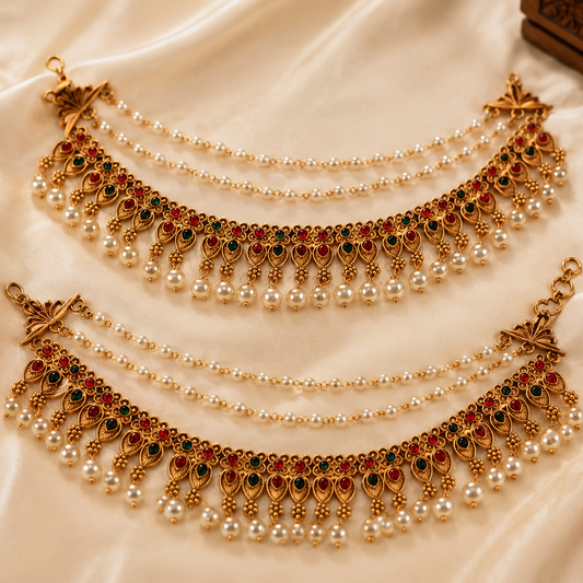 Pushpalata Ear Chains