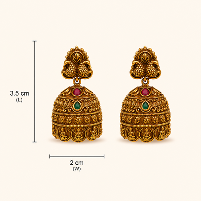 Rajarajeshwari Jhumkas