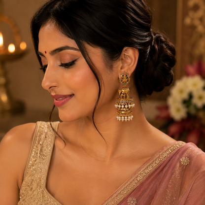 Kamadhenu Varnika Jhumkas