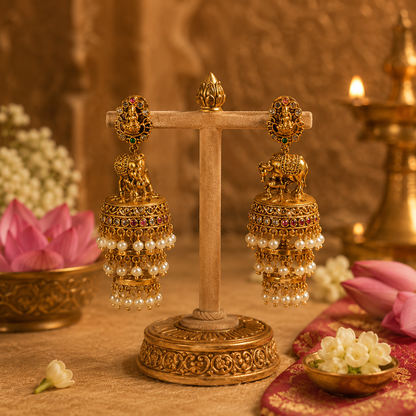Kamadhenu Varnika Jhumkas