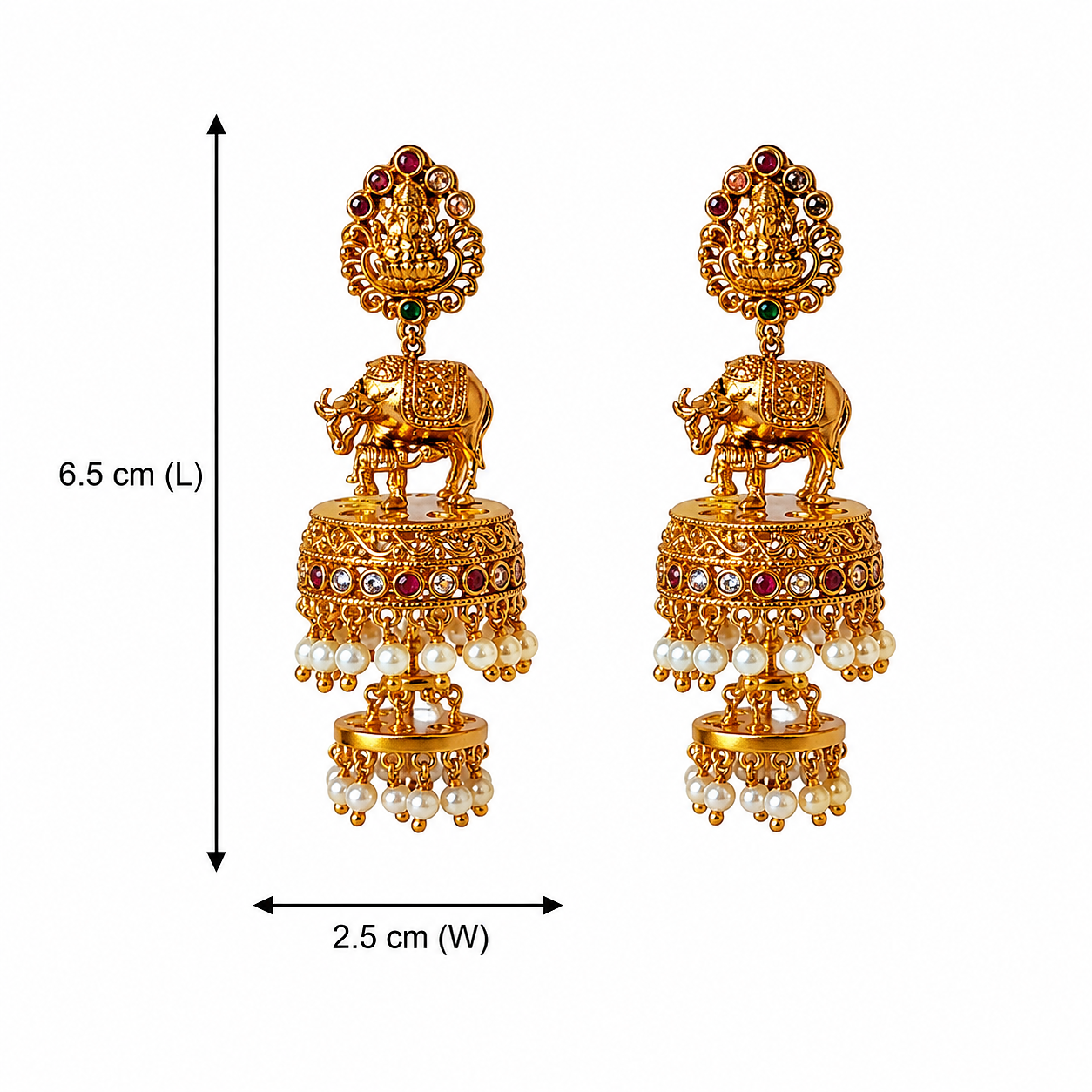 Kamadhenu Varnika Jhumkas