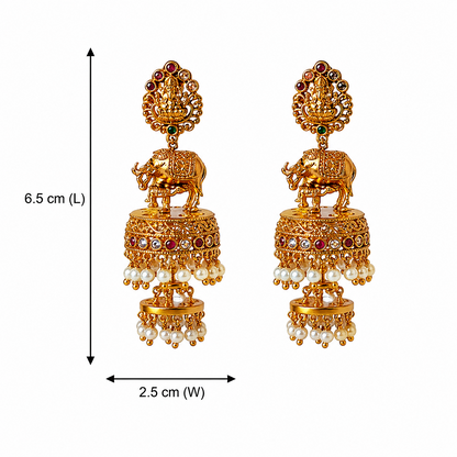 Kamadhenu Varnika Jhumkas