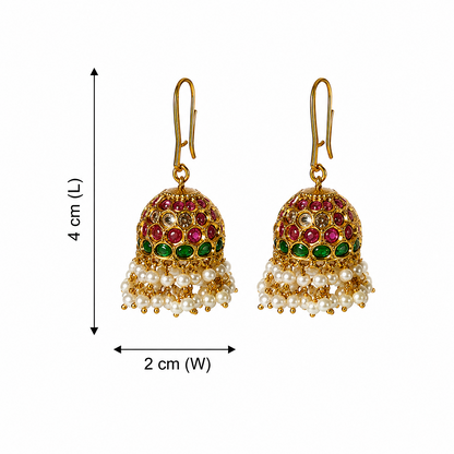 Manimanjari Pearl Jhumkas