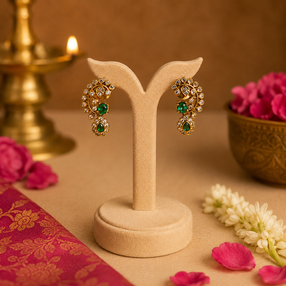 Marakata Leela Studs
