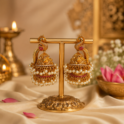 Mayura Mukta Jhumkas