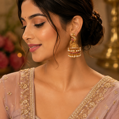 Mayura Mukta Jhumkas
