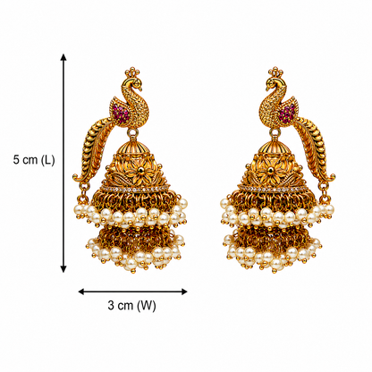 Mayura Mukta Jhumkas