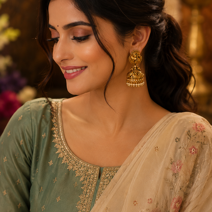 Mayura Vaibhava Jhumkas