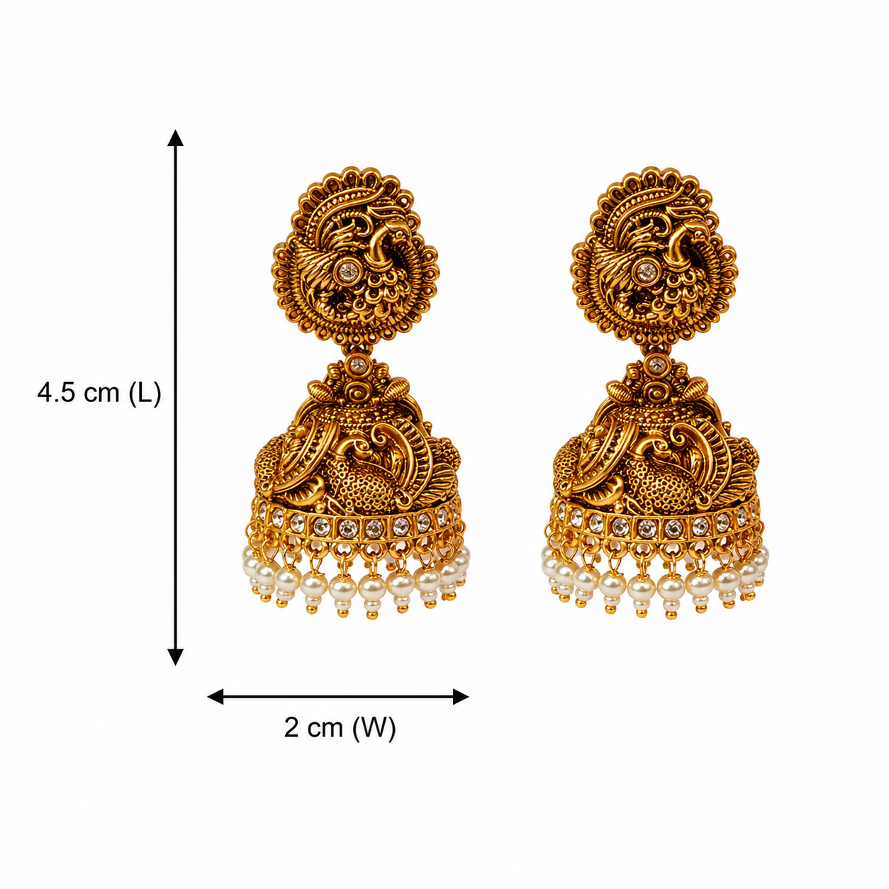 Mayura Vaibhava Jhumkas