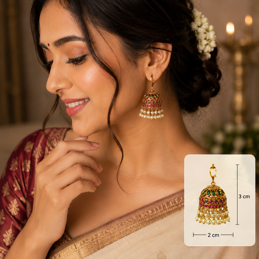 Ratnakalasha Jhumkas