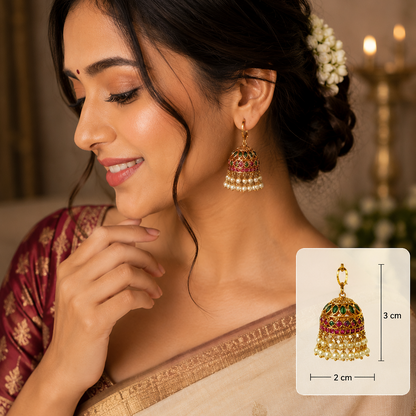 Ratnakalasha Jhumkas