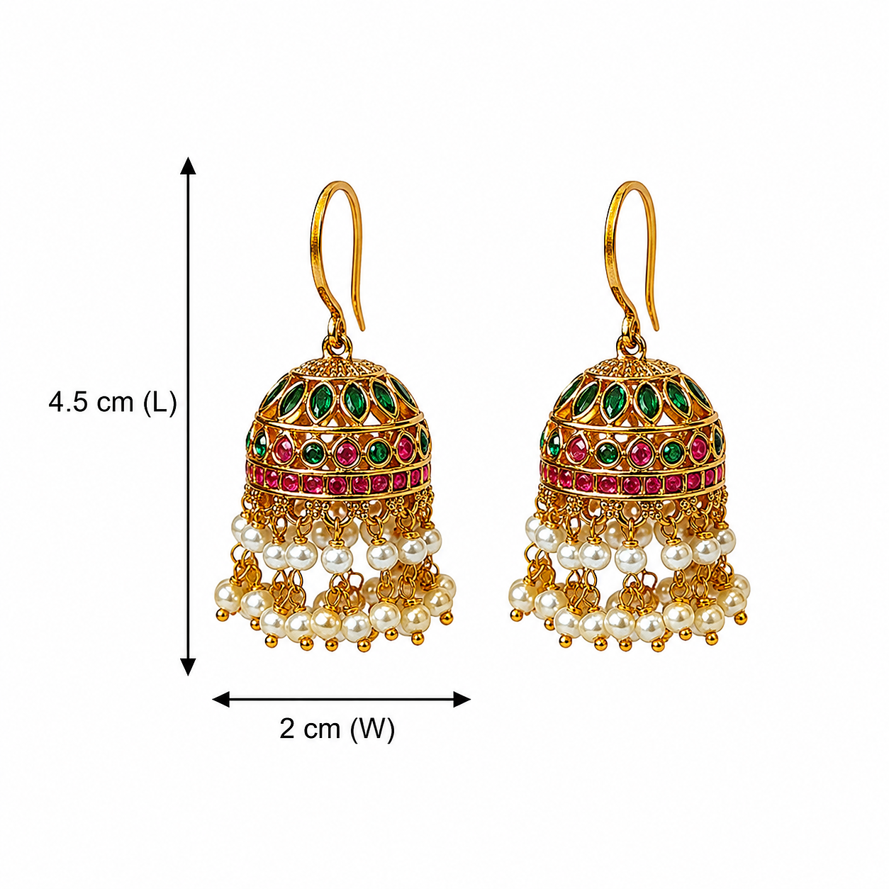 Ratnakalasha Jhumkas