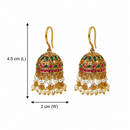 Ratnakalasha Jhumkas