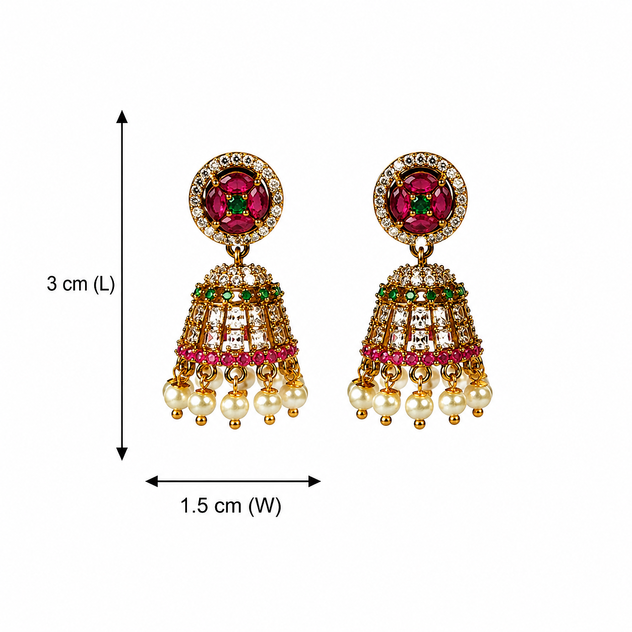Ratnapushpa Jhumkas