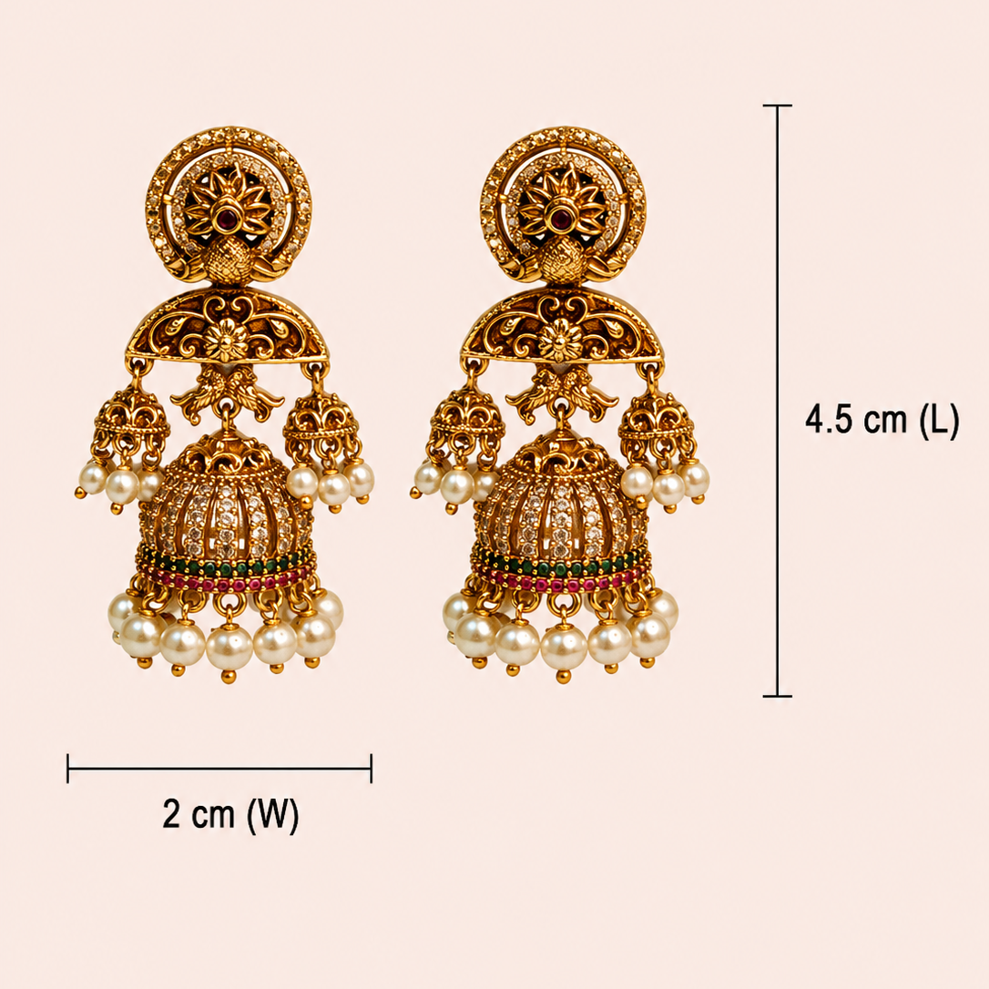 Sri Mayura Jhumkas